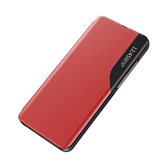 Smart View Flip Cover for Samsung Galaxy A14 5G Red